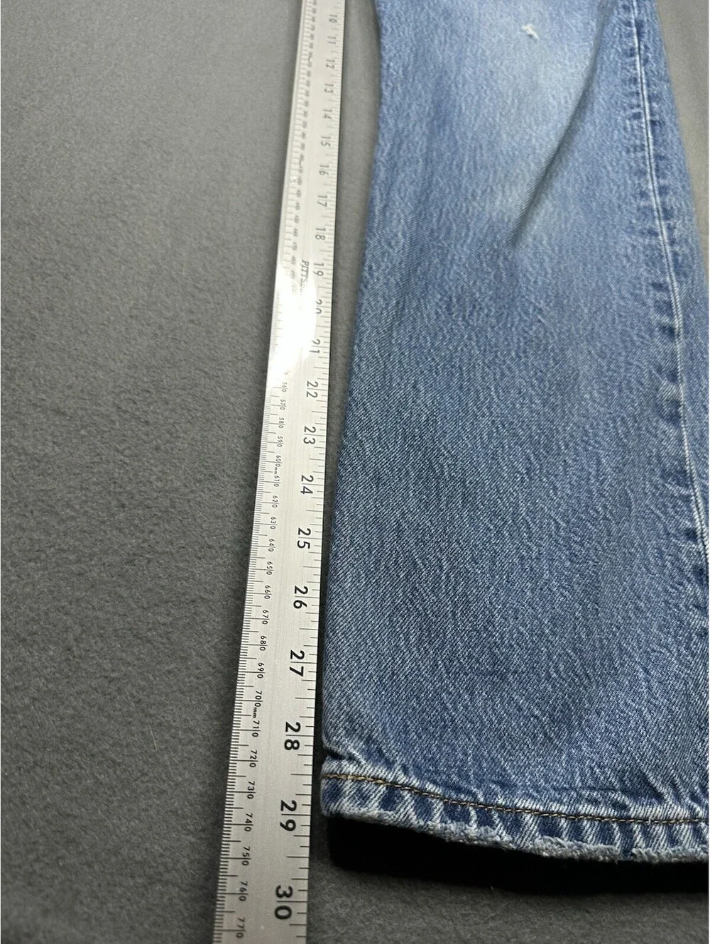 Levi's Premium 501 Jeans Men's 30 x 30 Blue Light Wash Button Fly Straight